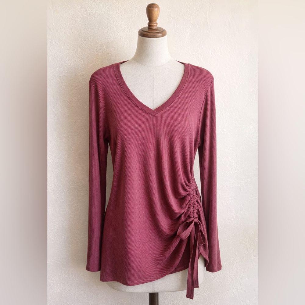 Democracy NWT Rust Colored V-Neck Top